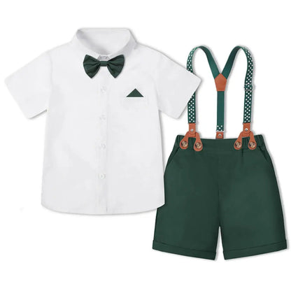 Baby Boy Clothes Toddler Wedding Outfit Kids Formal Birthday Party Suit Set Infant Graduation Piano Performance School Clothes
