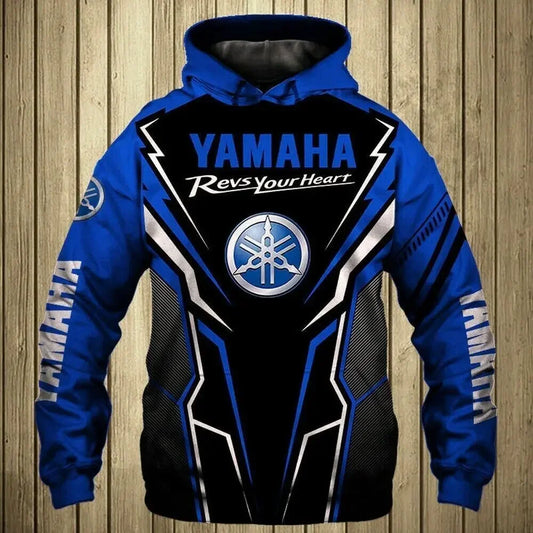 men's 3D printed motorcycle hooded pullover shirt, suitable for street wear and motorcycle riding