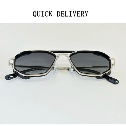 Vintage New Square Sunglass Men Fashion Steampunk Sunglasses Women 2025 Retro Glasses Gafas De Sol Hombre Lunette Soleil Femme