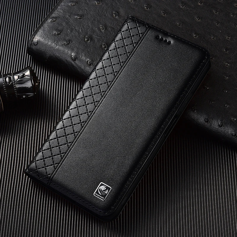 Napa Genuine Leather Case For Apple iPhone 7 8 X XS XR 11 12 13 14 15 16 17 Pro max Plus Phone wallet Flip Cover Cases