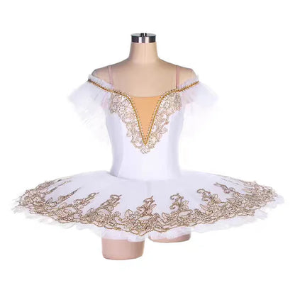 Classic Professional Ballet Tutu Adult Kids White Swan Lake Ballet Costume Pancake Tutu Ballerina Party Dance Dress Girls Women