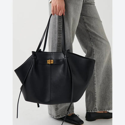 2026 Women's Summer Large Capacity Commuter Tote Bag Female Korean Fashion Luxury Pu Leather Handbags Chic Trend Underarm Bag
