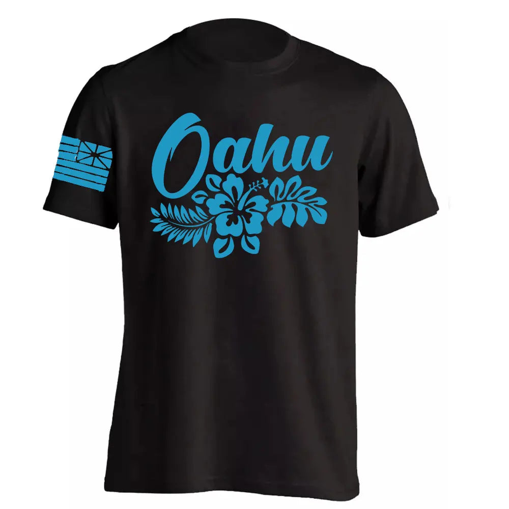 Men's Cotton Shirt OAHU HAWAII SURFING Distressed TShirt Unisex Surf Board Beach Tee Tops Summer Fashion Casual Short Sleeves