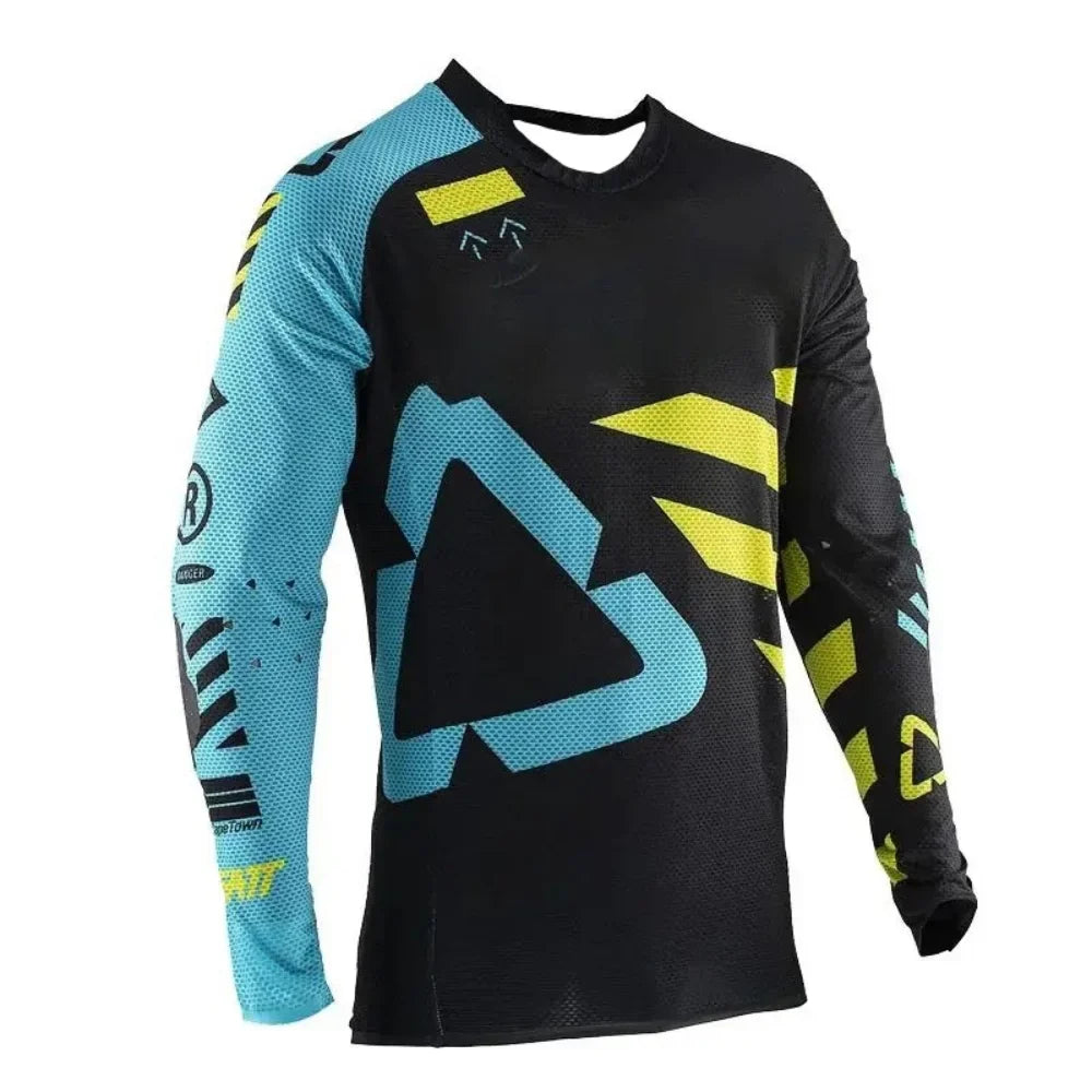Professional MTB Long-Sleeve Cycling Jersey Breathable Outdoor Sports Top Comfortable Durable Riding Gear