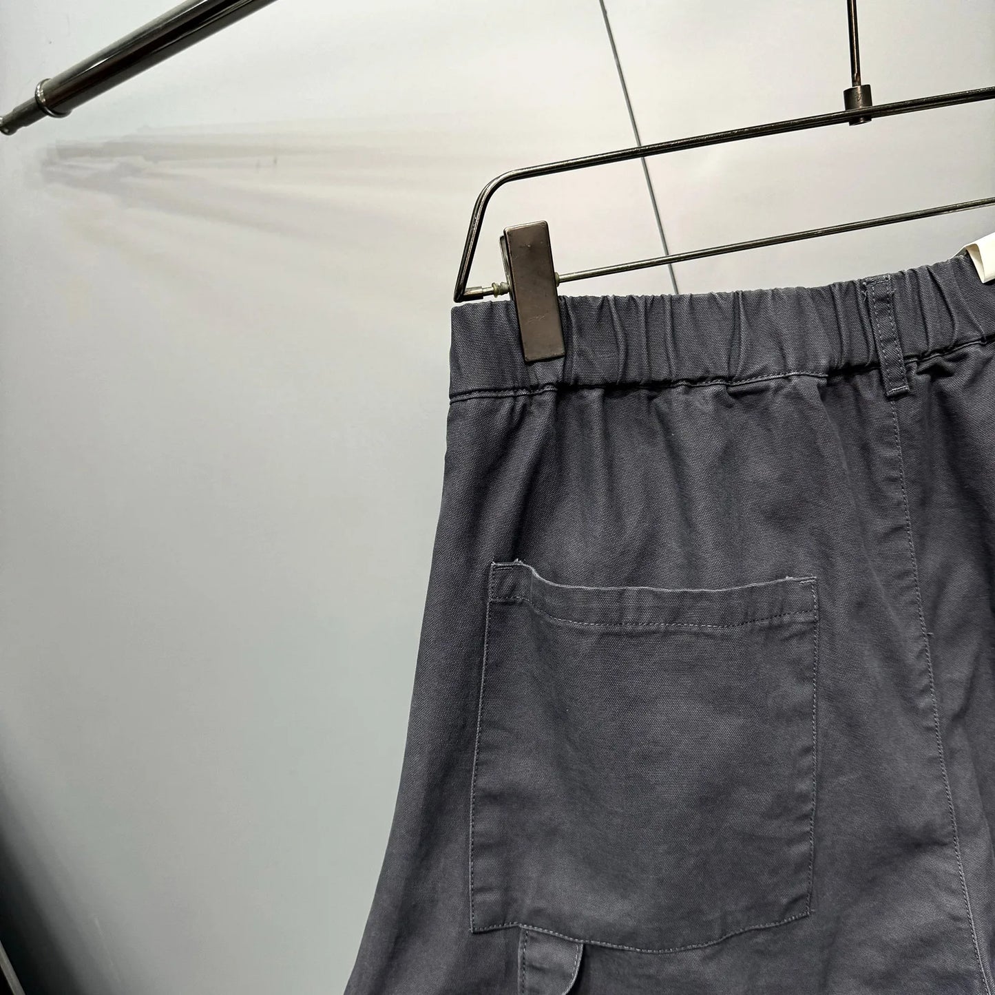 Mens Cargo Pants American Trendy Solid Black Cotton Heavyweight Wide Leg Loose Straight Streetwear Casual High Quality Pants