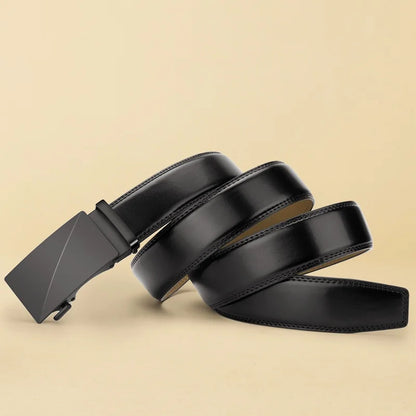 Brand Leather Belts for Men 115cm-145cm Automatic belt with ratchet strap Top quality belts, luxury belts for men