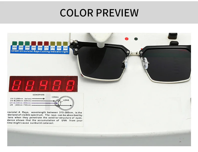 High Quality Fashion Oval Small Frame Myopia Sunglasses for Men Women Optical Prescription Gray Sunglasses Anti UV400