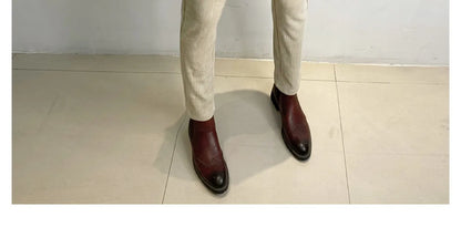 2025 Winter Men Suit Pants Woolen Thicken Keep Warm Formal Trousers Pantalones Hombre Solid Casual Slim Fit Pants Men Clothing