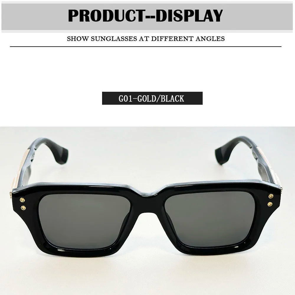 Luxury Sunglass Men Vintage Square Sunglasses Women Trendy 2026 Fashion Glasses  Dropshipping Shades Gafas De Sol Hombre Okulary