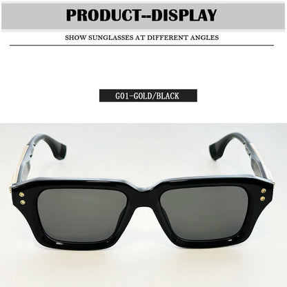 Luxury Sunglass Men Vintage Square Sunglasses Women Trendy 2026 Fashion Glasses  Dropshipping Shades Gafas De Sol Hombre Okulary