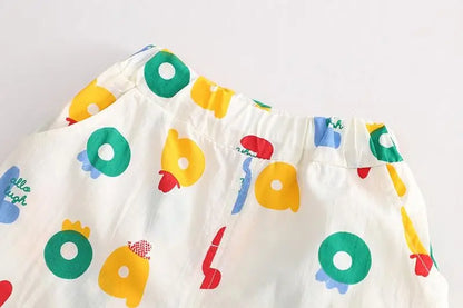 Children Boys Girl Clothes Suit Summer Kids Causal Full Letter Printed Cars Shirt Shorts 2Pcs/Set Kids Toddler Infant Clothing