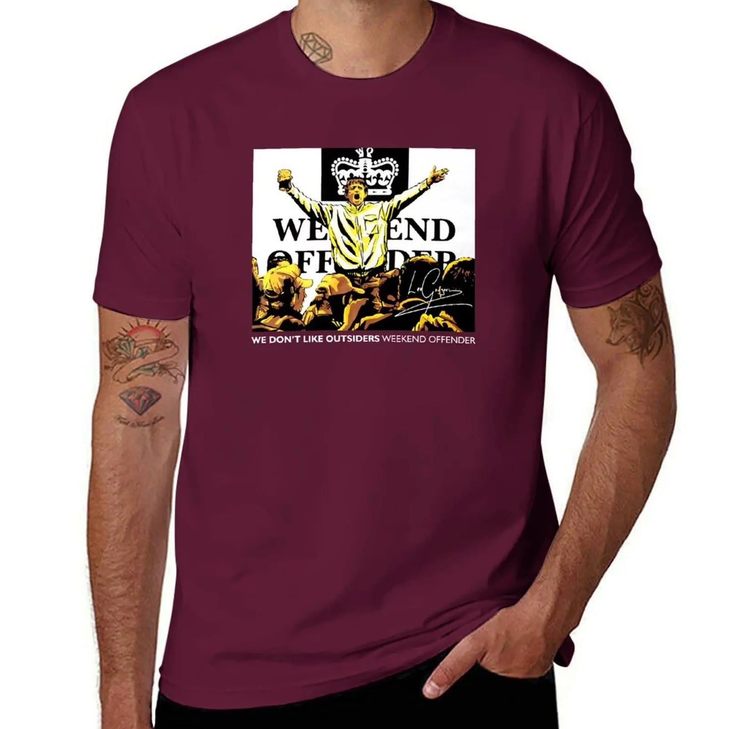 We Don't Like Outsiders Weekend T-Shirt hippie clothes heavyweights men graphic t shirts