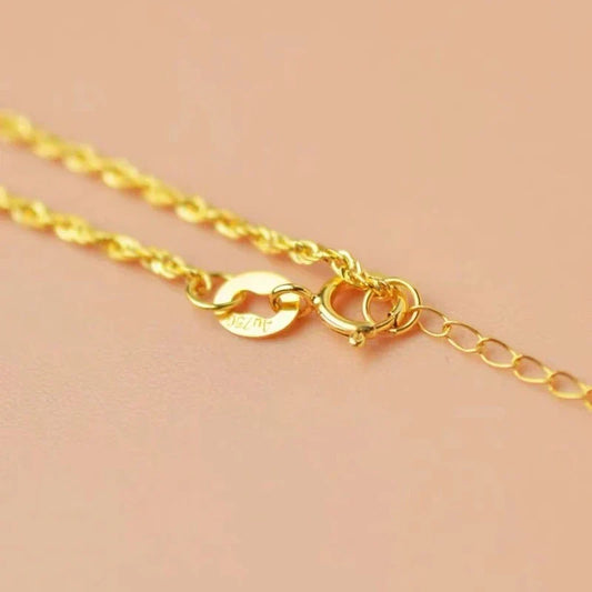Authentique Bracelet Torsadé en Or 18 Carats AU750 Exquis Délicat Cadeau Classique pour Femmes Bijoux Fins Ajustables