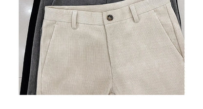 2025 Winter Men Suit Pants Woolen Thicken Keep Warm Formal Trousers Pantalones Hombre Solid Casual Slim Fit Pants Men Clothing