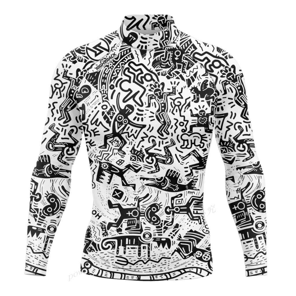 Hot Men's Rashguard Snorkeling Long Sleeve Surfing Shirts Diving Sunscreen Surf Sweatshirt UV Protection RightTrack Swimwear