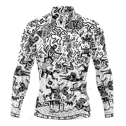 Hot Men's Rashguard Snorkeling Long Sleeve Surfing Shirts Diving Sunscreen Surf Sweatshirt UV Protection RightTrack Swimwear