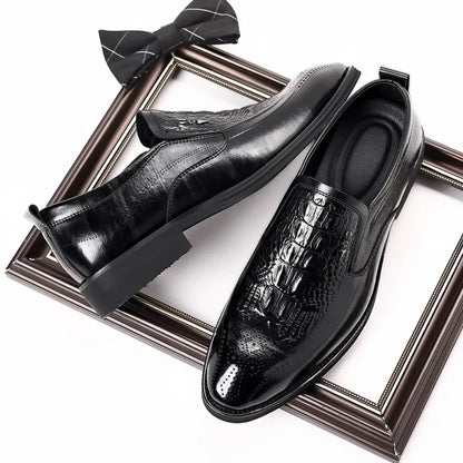 Leather Shoes For Man Genuine Leather Casual Shoes Fashion Business Oxford Shoes High Quality Designer Work Shoes