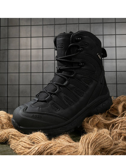 Men Tactical Boots Lace Up Brand Military Ankle Hiking Shoes Desert Work Army Boot Waterproof Size Plus Unisex Climbing Shoes