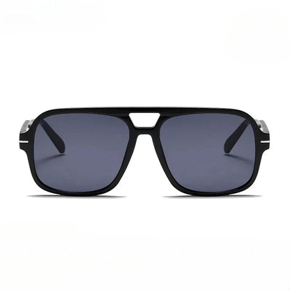 Double Bridge Square Aviator Sunglasses - UV400 Vintage Pilot Style, Retro Classic Sun Glasses for Men Women Unisex