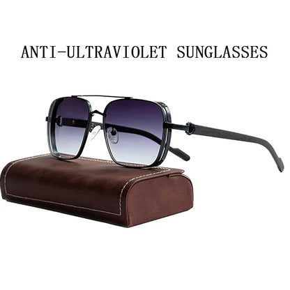 Luxe Sunglasses For Men Wooden Square Sunglasses Women Trendy Vintage Fashion Glasses Retro Trending Gafas De Sol Hombre Lunette