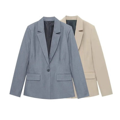 2026 New Office Women's Blazers & Jackets Fashion Slim Elegant Spring Women's Jacket Chic Young Commuter Warm Long Sleeve Blazer
