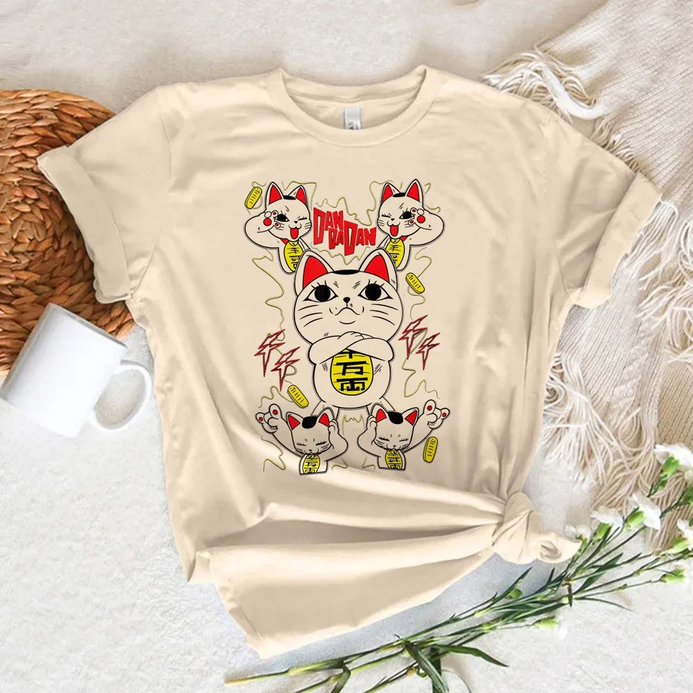 Dandadan tshirt women Trendy Pastel Classic 80s korean clothes Breathable t shirt anime Pop Culture kawaii Breathable