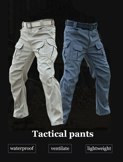 Men's Military Tactical Casual Pants Waterproof Combat Cargo Trousers Multi-pocket Casual Pant Outdoor Training Overalls Male