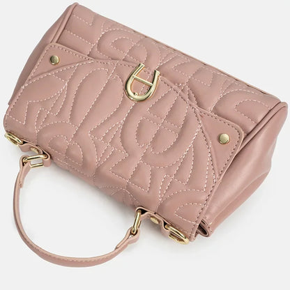 New Retro Women's Bag with Solid Color Letter Printing Exquisite Handbag, High-quality Multifunctional Niche Aesthetic Bag