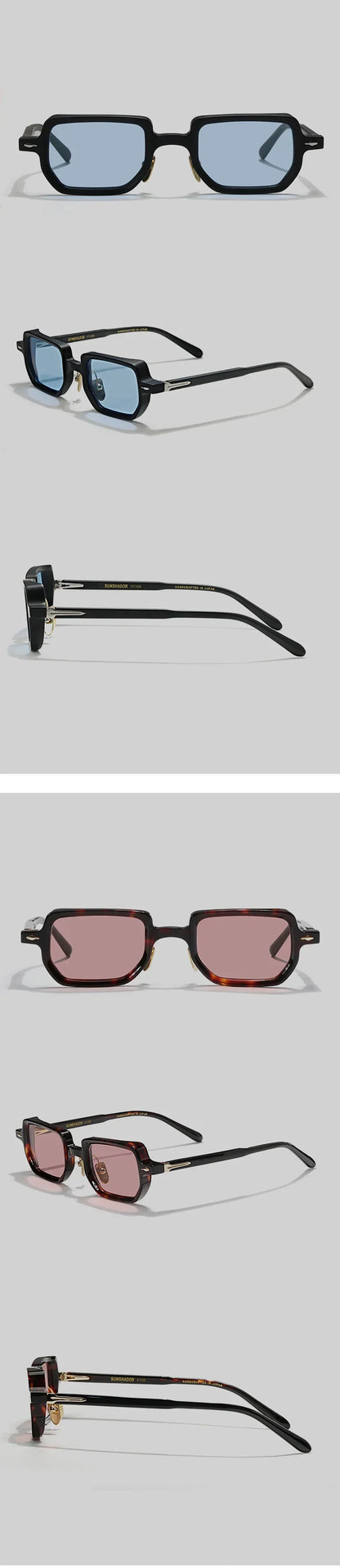 Fashion Luxury Brand  Man Sunglasses SASTATRE Handmade Square Small Frame Sunglasses Woman Outdoor UV400  Protection SUN GLASSES