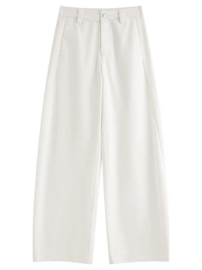 2026 Summer Women's Light Blue Vintage Barrel Leg Jeans, Horseshoe Fit High Waist Loose Trousers for Y2K Retro Street Style
