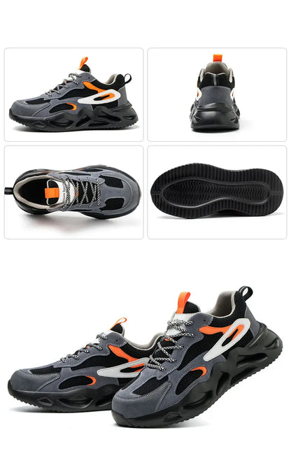 6KV Insulation Blocking Current Work Safety Shoes For Men Lightweight Indestructible Anti-smash Sneakers Steel Toe Cap Boots