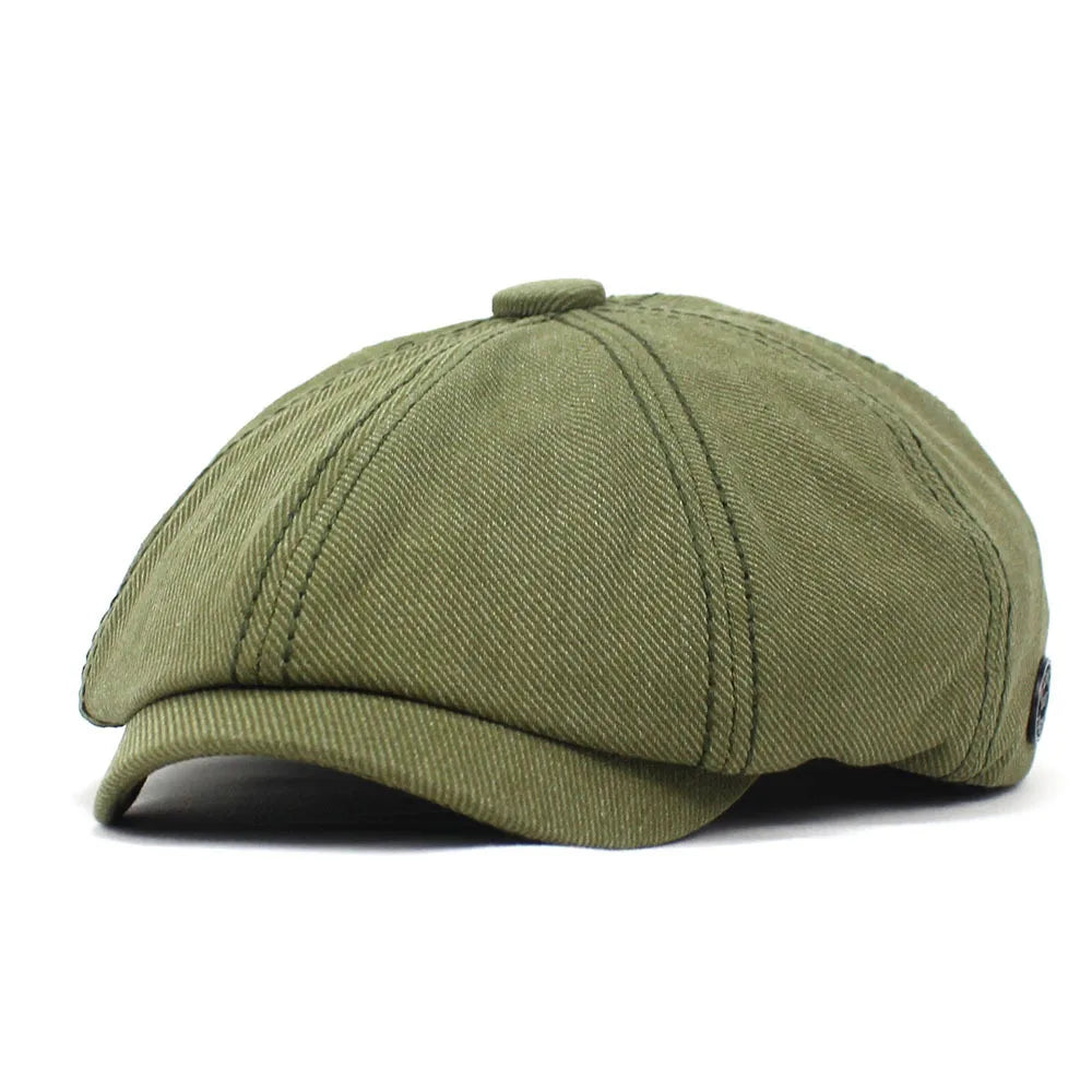Men's Women's Beret Hat New Fashion Newsboy Caps Outdoor Streetwear Washed Denim Peaked Cap Casual Vintage Boina Hatss