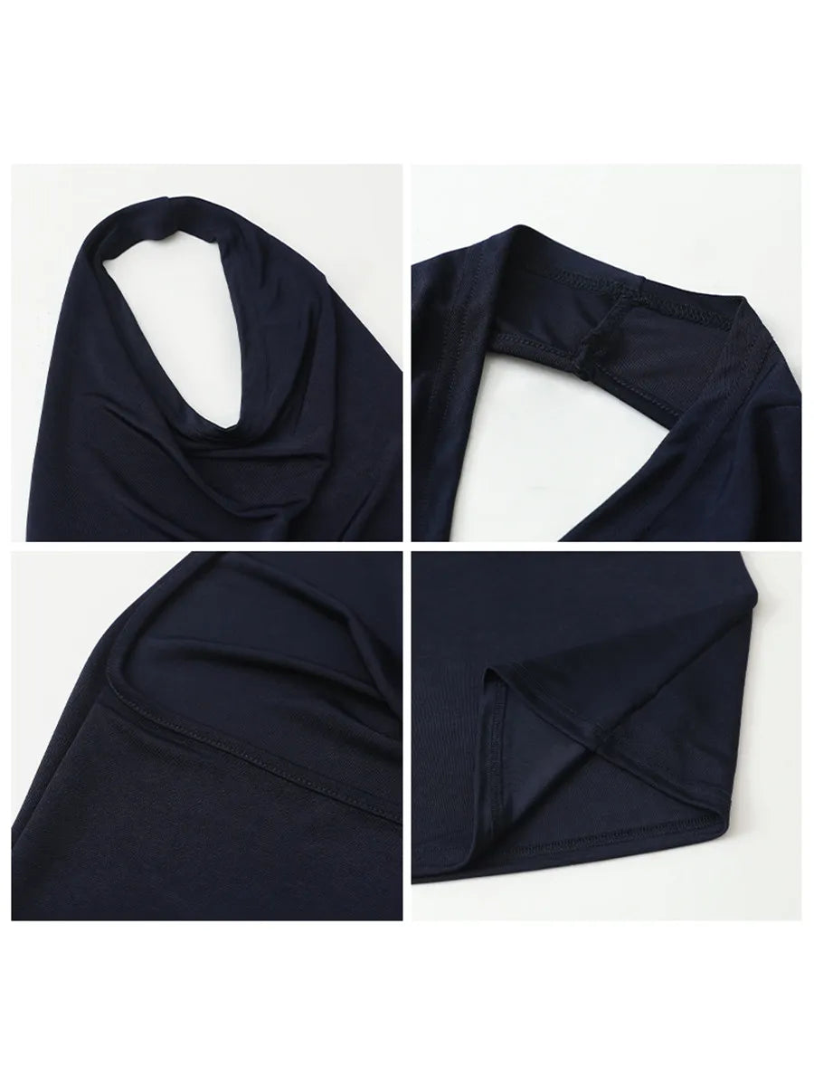 Fashion Women Tanks New Swinging Collar Hanging Neck Camis Slim Backless Sexy Suspender Female Vest Spring Summer 2026