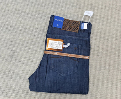 Jeans Thin Cotton Men 2026 Spring Summer new fashion straight breathable outdoors comfort Zipper Big size 30-40 Pants