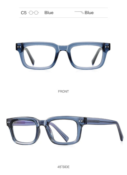 Men's glasses Square Classic Business Anti-Blue Light Reading Glasses Myopia Hyperopia Prescription Customized PFD2189