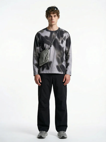 Men's Digital Camo Long-Sleeved T-Shirt: Lightweight, Breathable, Moisture-Wicking—Ideal for Outdoor Sports & Fitness