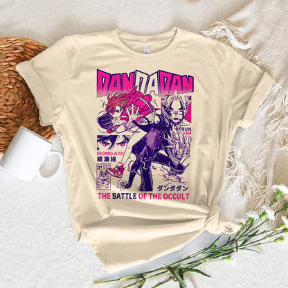 Dandadan tshirt women Trendy Pastel Classic 80s korean clothes Breathable t shirt anime Pop Culture kawaii Breathable