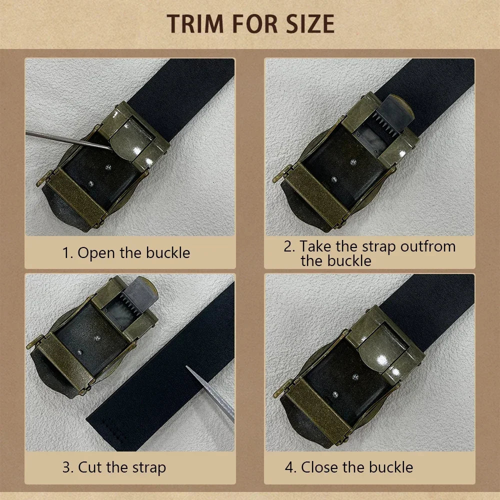 Men's Casual Style Belt PU Leather Belt Main Body Metal Buckle Belt Smooth Buckle Belt High-quality Male Belt 3.8cm