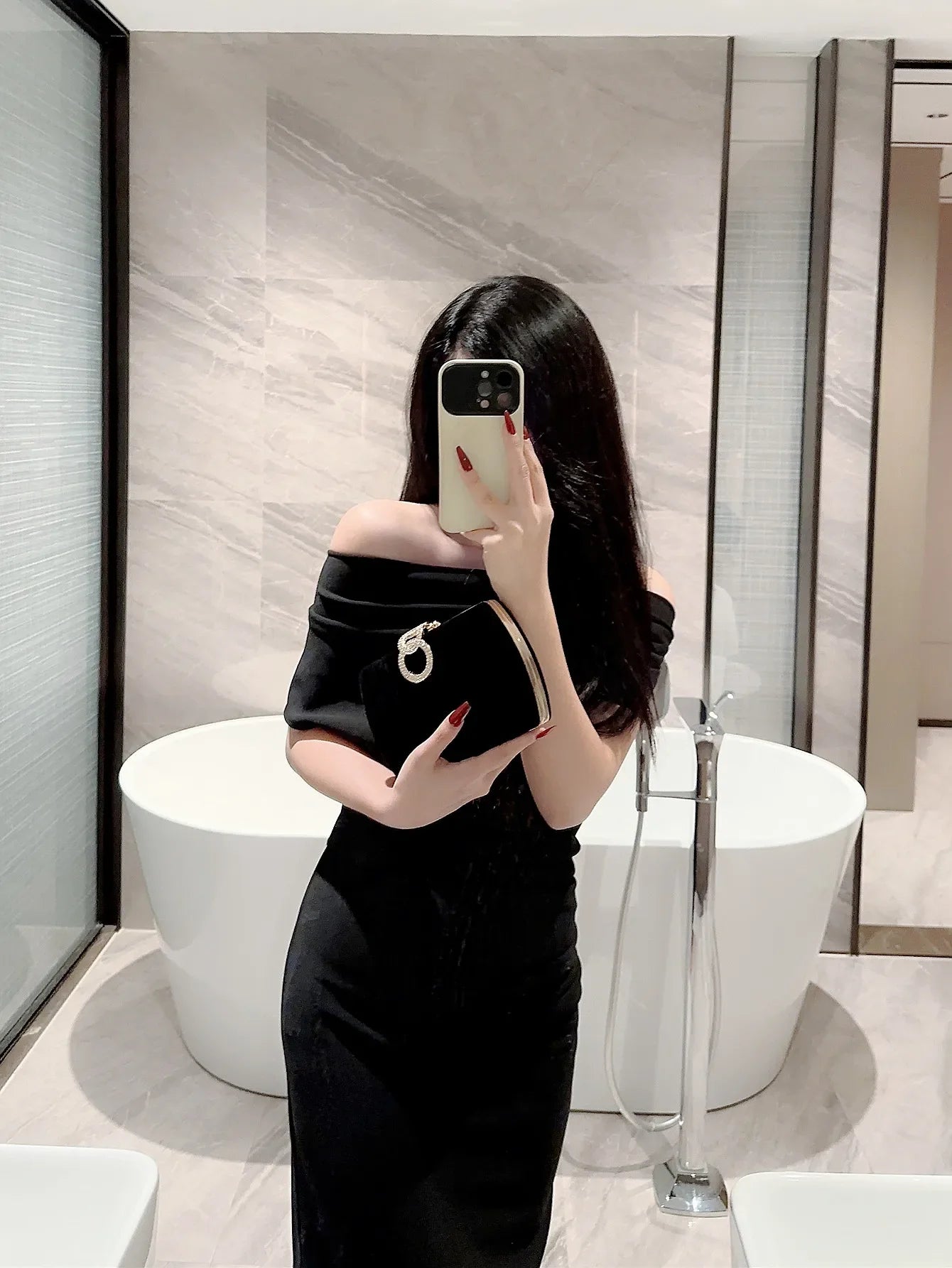 Ladies Autumn Winter Velvet Box Dinner Bag Sparkly Rhinestone Decoration Banquet Bag Clutch Evening Bag Dress Bag Prom Bag Party Bag