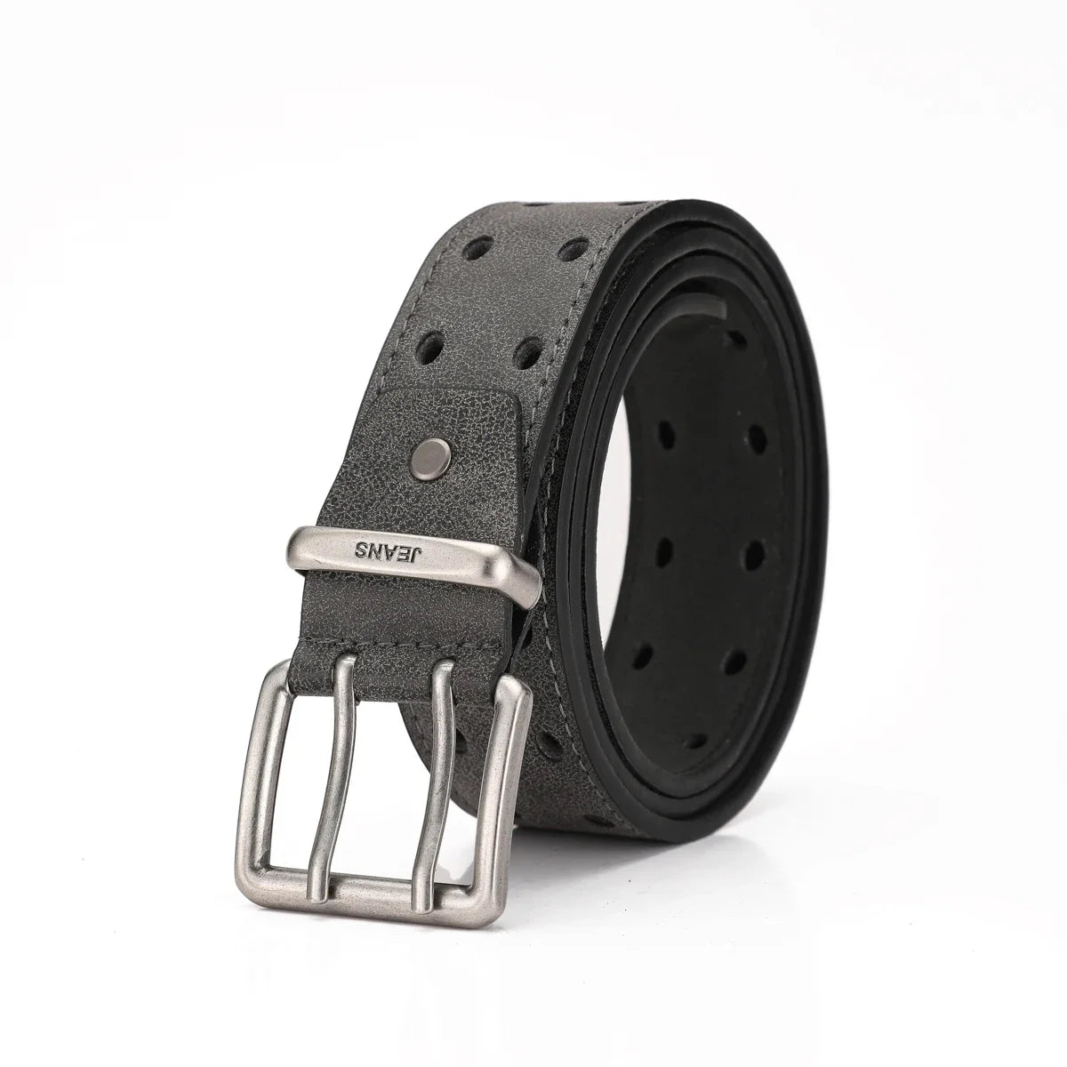 A Western-style PU Leather Belt for Both Men and Women, a Classic and Casual Retro Belt