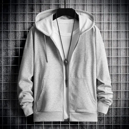 2025 Winter Windproof Hoodie - Men's Sherpa Lined Sweatshirt Thermal Zip Up Outerwear Streetwear S-5XL