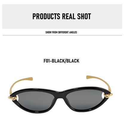 Vacation Cat Eye Sunglasses Women Trendy 2026 UV400 Protection Fashion Glasses Luxury Lentes De Sol Mujer Lunette Soleil Femme