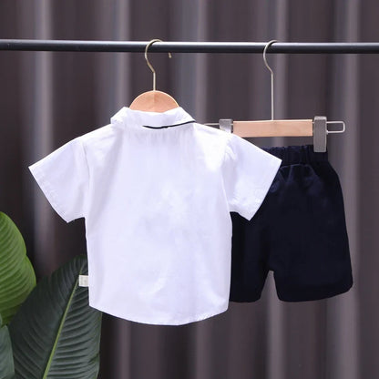 New Summer Baby Clothes Suit Children Boys Fashion Shirt Shorts 2Pcs/Sets Kids Outfits Toddler Casual Costume Infant Tracksuits