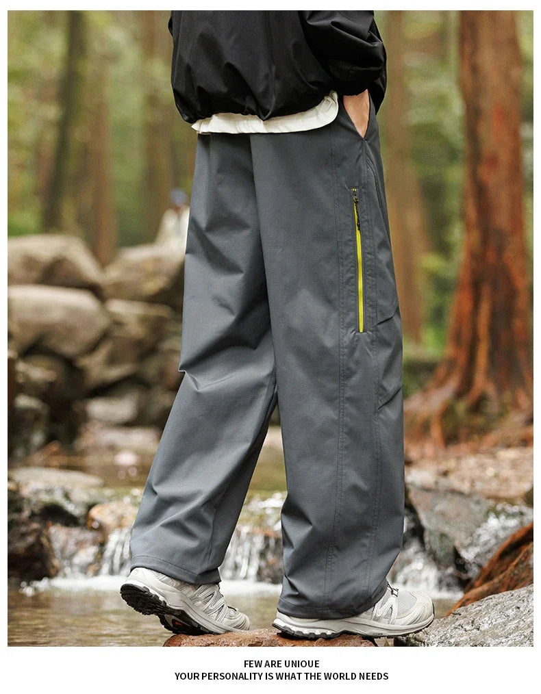 Outdoor Hiking Pants Male Waterproof Windproof Climbing Paratrooper Trousers Autumn Wear-Resistant Camping Cycling Cargo Pants
