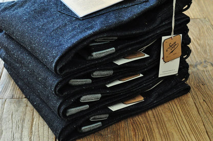 Men Jeans Sanforized Selvedge Raw Denim Denim Jeans for Men Linum Silver Button Cotton Wide Leg Loos Fit
