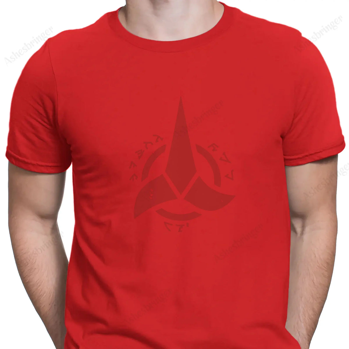 Star Trek Klingon Empire Men's Graphic Crew Neck Tee Street Casual Style Tops for Men and Women
