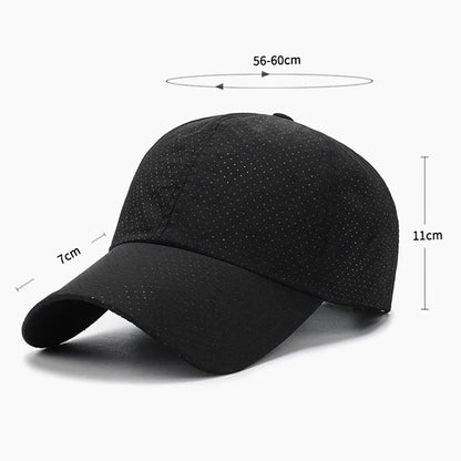 Mesh Quick Dry Cap Men Running Sports Baseball Cap Women Golf Tennis Cap Outdoor Jogging Breathable Sun Hat