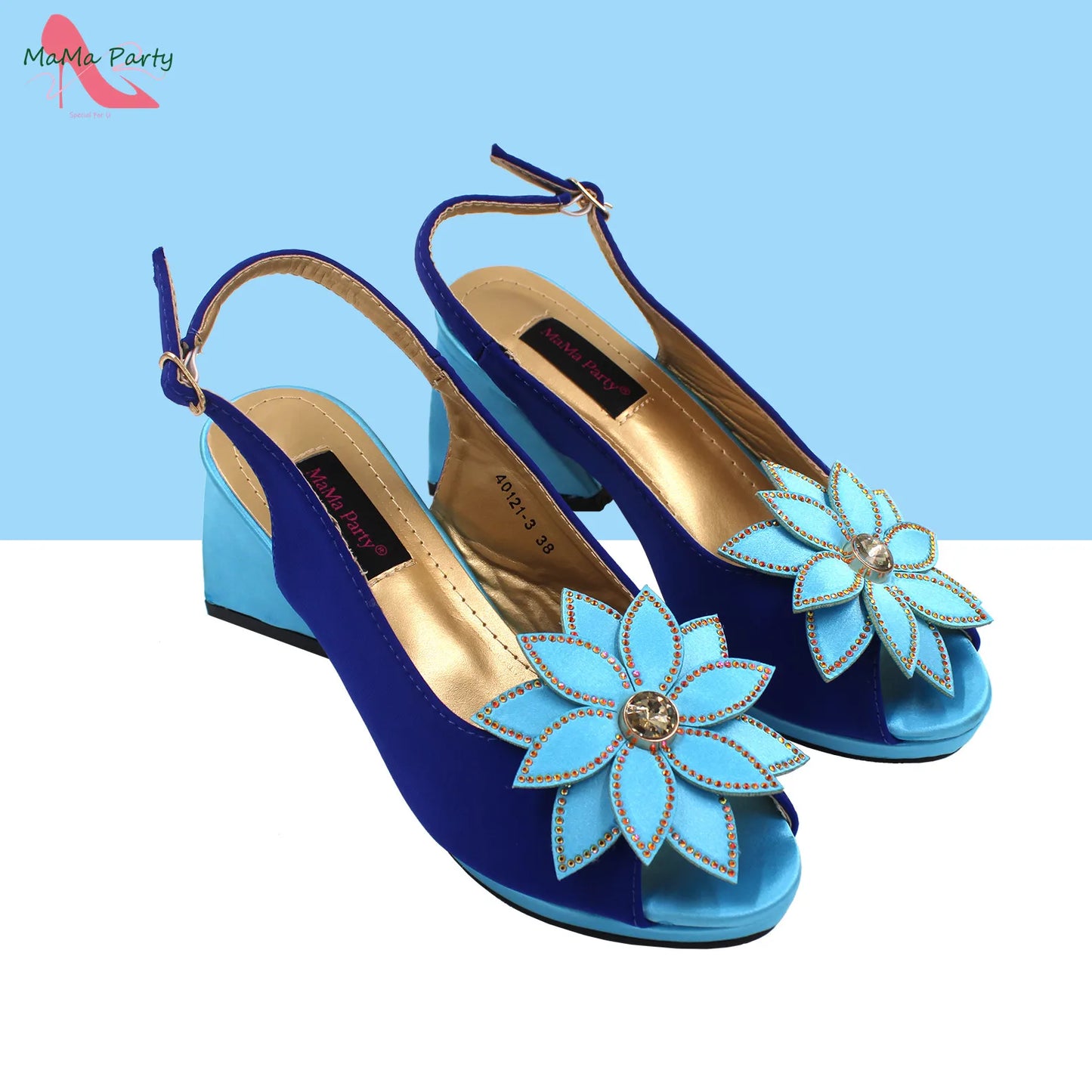 2024 New Arrivals Fashion Italian Design African Shoes and Bag to Match Comfortable Square Heels for Party in Fuchsia Color