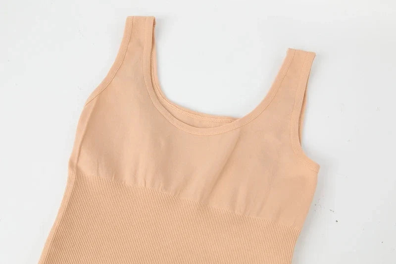Bodysuit Women Shapewear Tummy Control Butt Lifter Body Shaper Smooth Invisible Under Dress Slimming Underwear Low Neck Jumpsuit