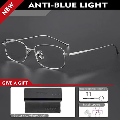 Ultra-light Women's Small Frame Geometric Design Men's Anti-blue Light Glasses Can Be Customized Prescription 8027
